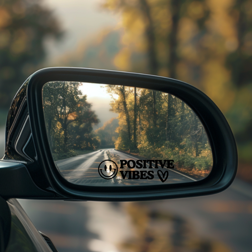 Positive Vibes Mirror Decal