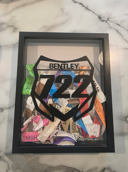 Custom Motocross Number Plate Shadow Box