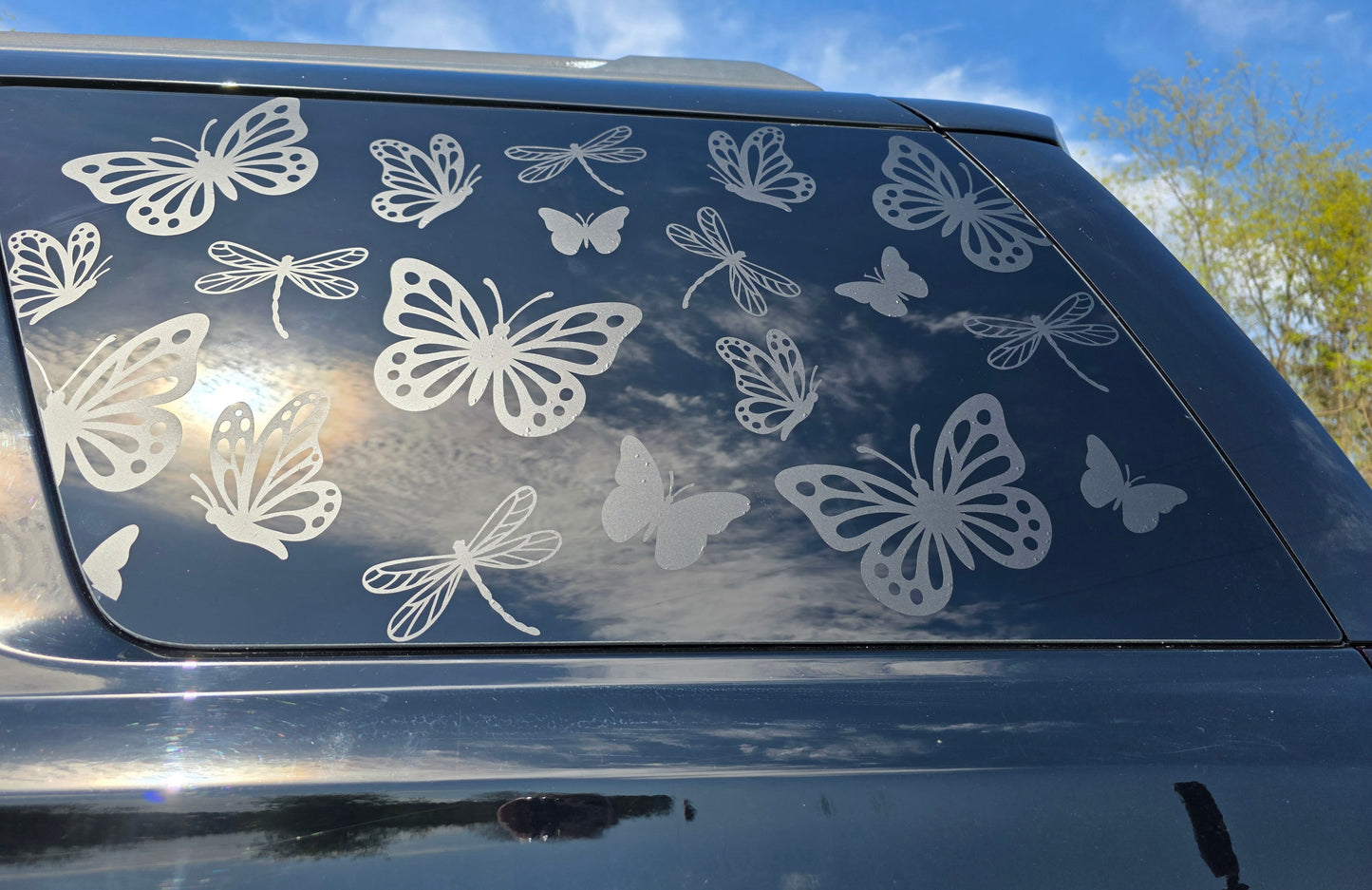 Butterflies & Dragonflies Full Coverage Window Decal