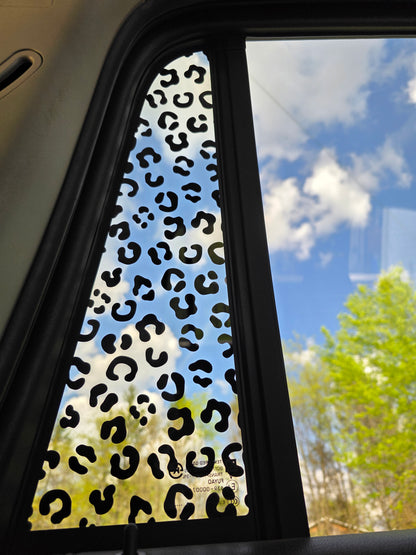 Leopard Print Full Coverage Window Decal