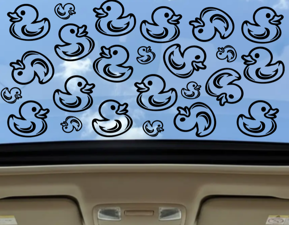 Rubber Ducky Sunroof Decal — Matte Black Vinyl
