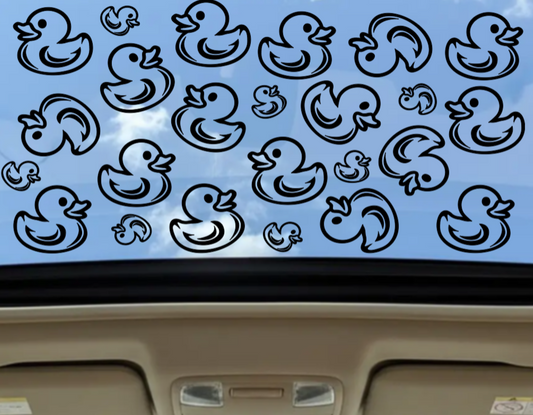 Rubber Ducky Sunroof Decal — Matte Black Vinyl