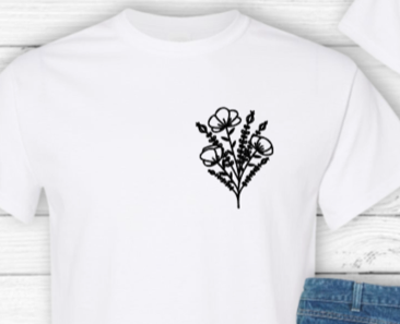 Consider How The Wildflowers Grow — Luke 12:27 Tee
