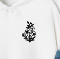 There Was Jesus Floral Hoodie