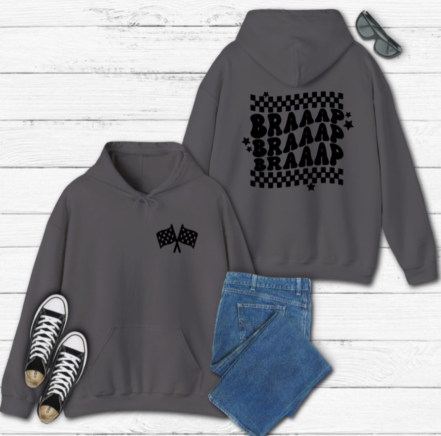 BRAAAP Checkered Racing Hoodie