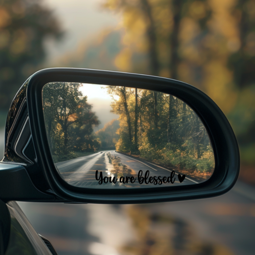 You Are Blessed Mirror Decal