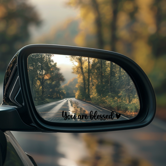You Are Blessed Mirror Decal