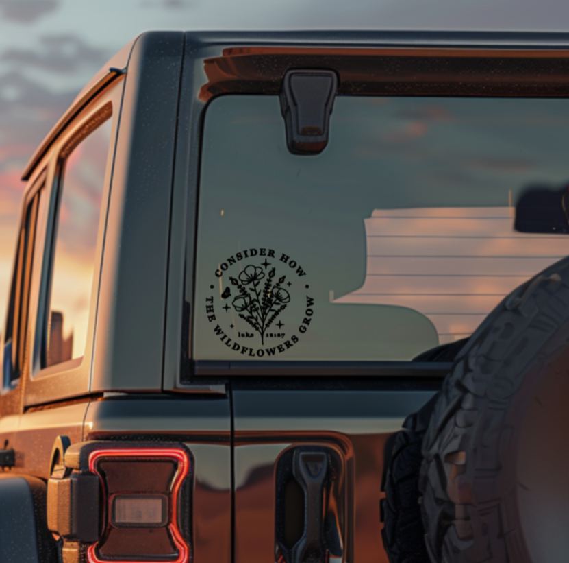 Consider How The Wildflowers Grow Decal
