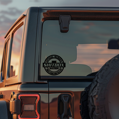 Official Member of the Shitbox Nation Decal