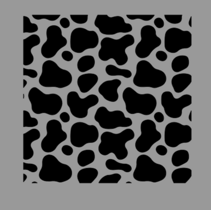 Cow Print Gas Door Decal