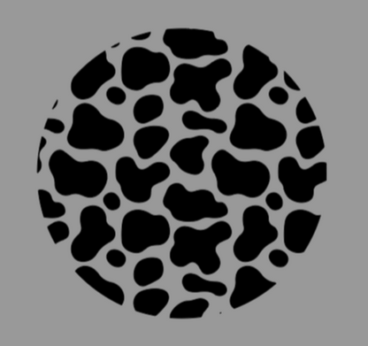 Cow Print Gas Door Decal