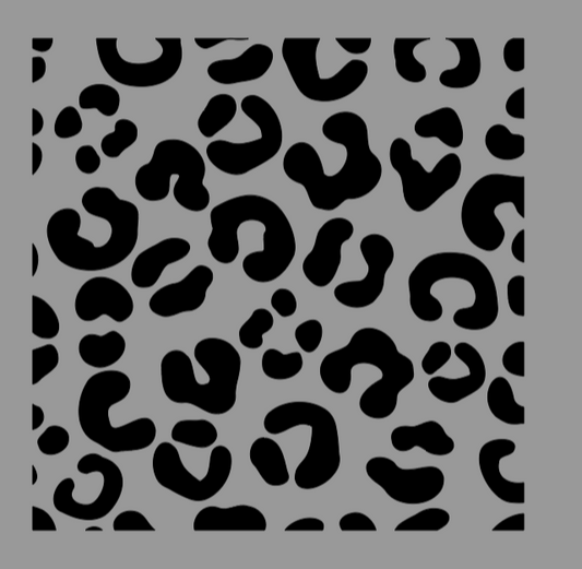 Leopard Print Gas Door Decal