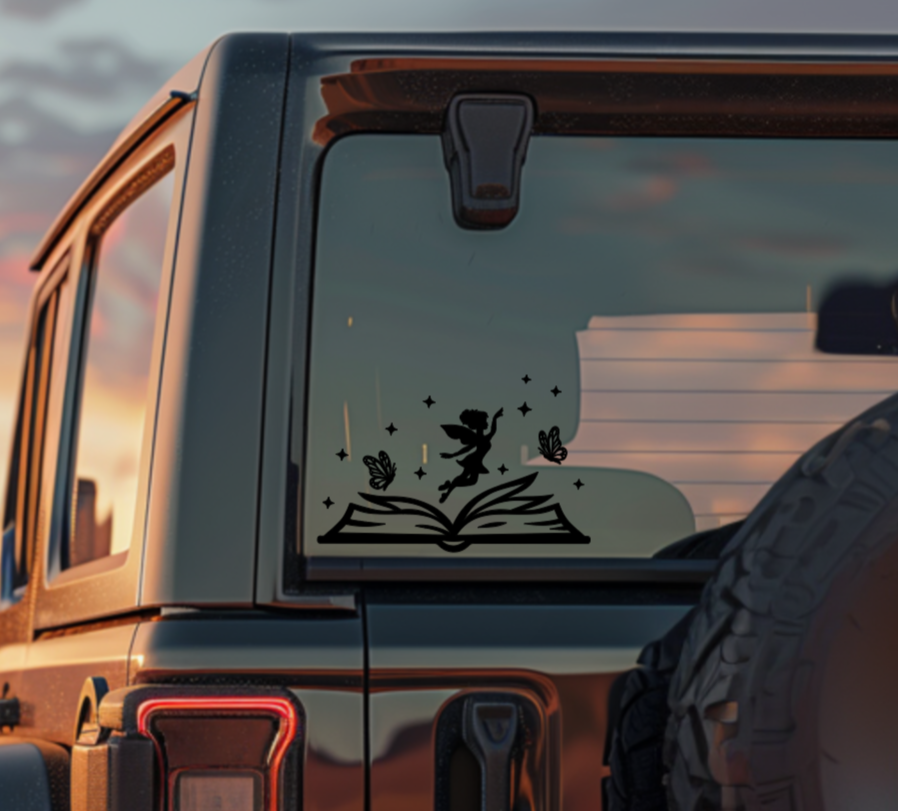 Book Fairy Vinyl Decal