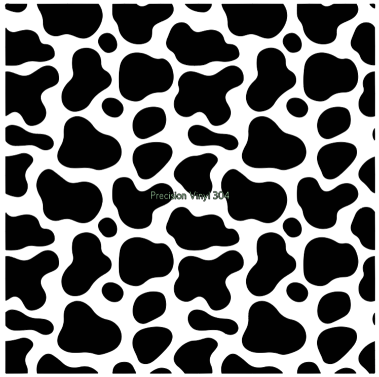 Cow Print Full Coverage Decal — Matte Black Vinyl