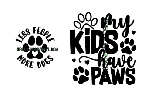 My Kids Have Paws Hoodie - front and back view
