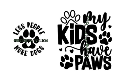 My Kids Have Paws Hoodie - front and back view