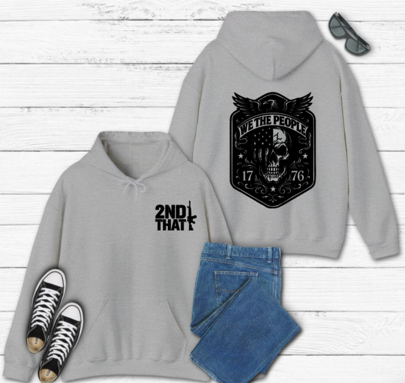 2nd That We The People 1776 Hoodie front and back view