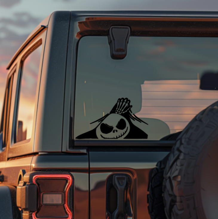 Peekaboo Skeleton — Small Decal