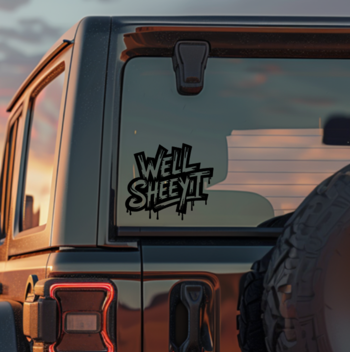 Well Sheeyit — Small Decal