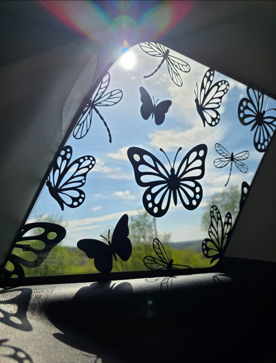 Butterflies & Dragonflies Full Coverage Window Decal