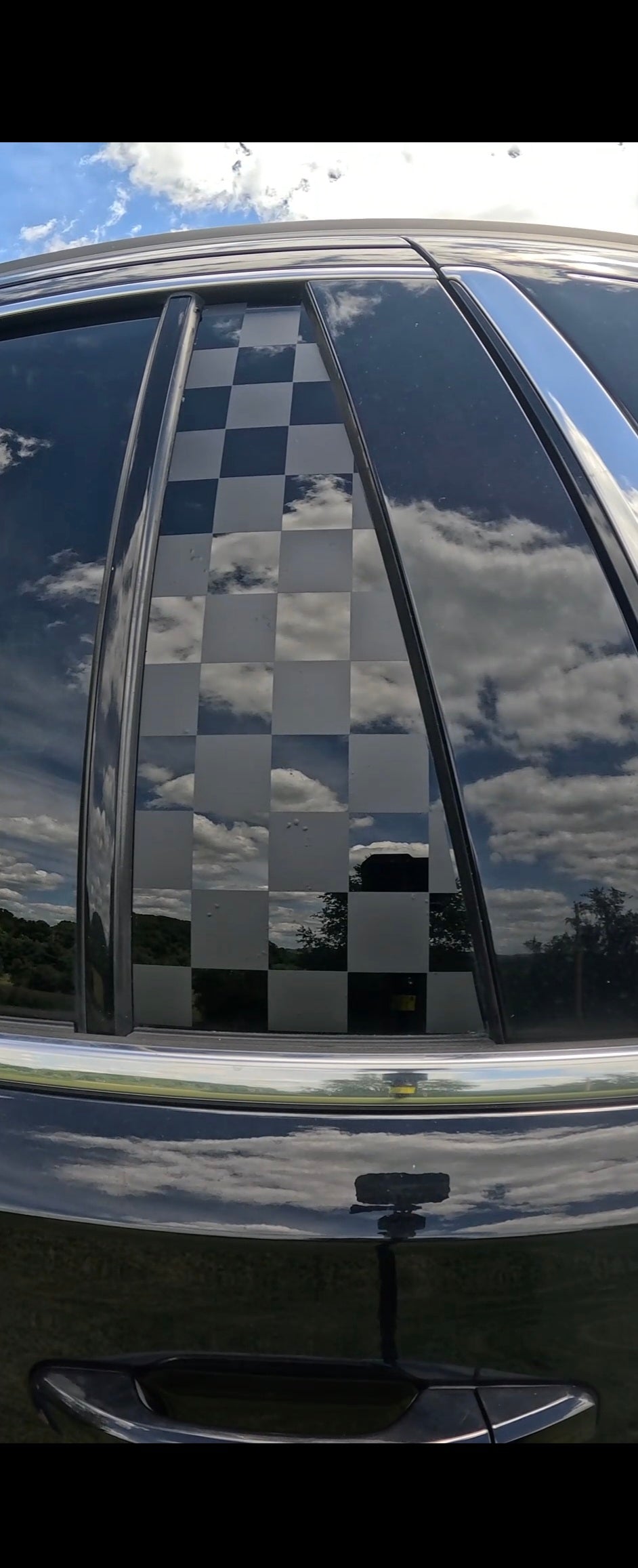 Checkered Flag Full Coverage Vinyl Decal