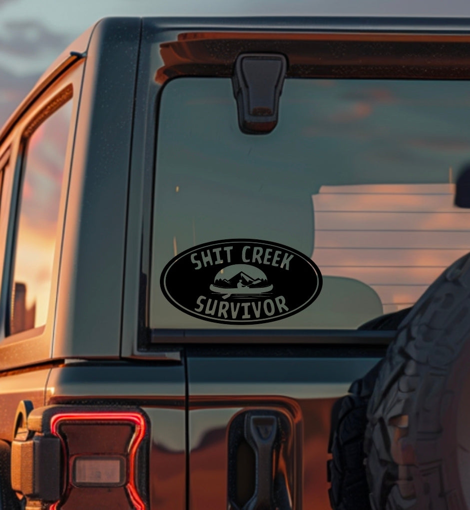 Shit Creek Survivor — Small Decal