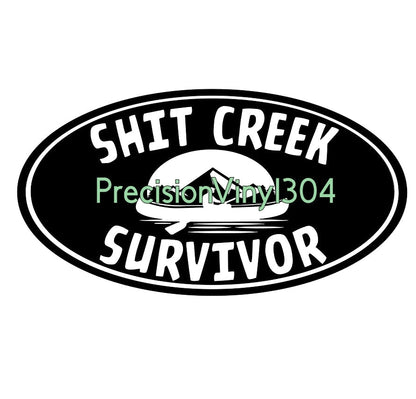 Shit Creek Survivor — Small Decal